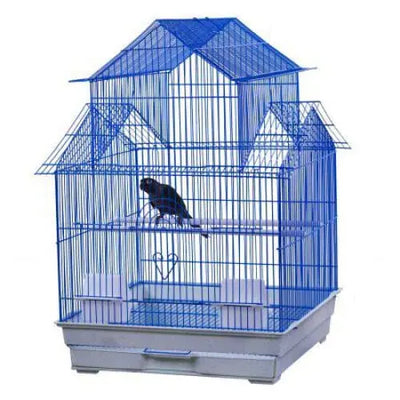 AE Cage Company House Top Bird Cage Assorted Colors 18"x18"x27" AE Cage Company