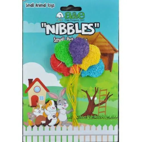 AE Cage Company Nibbles Balloon Bunch Loofah Chew Toy AE Cage Company
