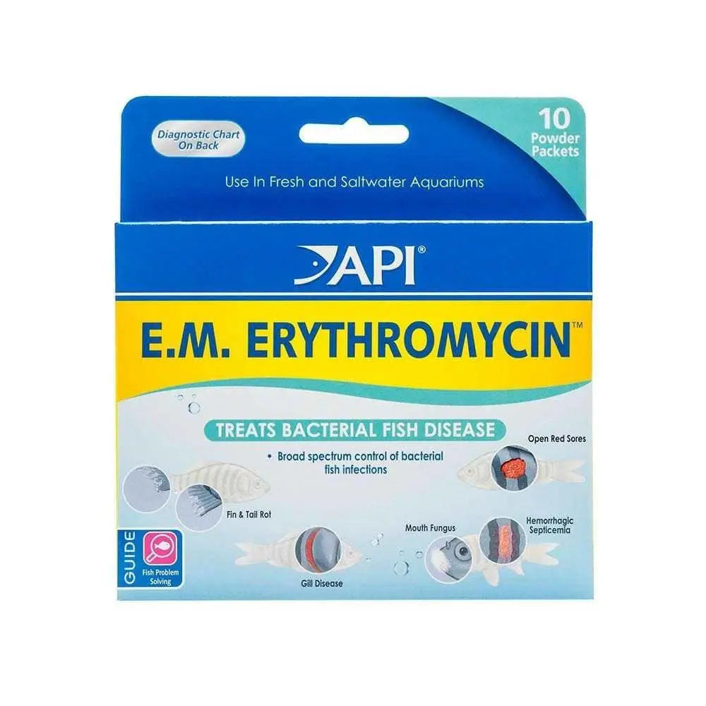 API E.M. Erythromycin Freshwater Fish Powder Medication API®