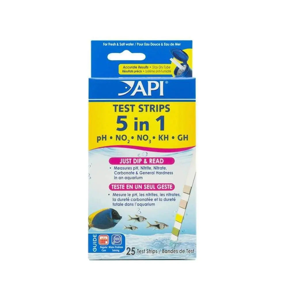 API® 5 In 1 Aquarium Test Strips 20 Tests X 4 Count API®