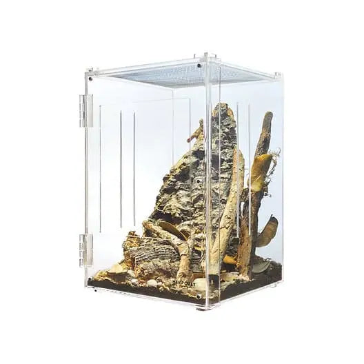 Acrylic Front-Opening Enclosure Reptile Breeding Box Terrarium Cage for Insect Scorpion Amphibians HerpCult