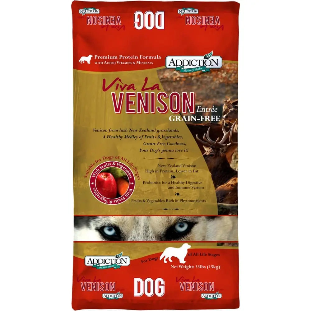 Addiction Viva La Venison Grain Free Dry Dog Food Addiction