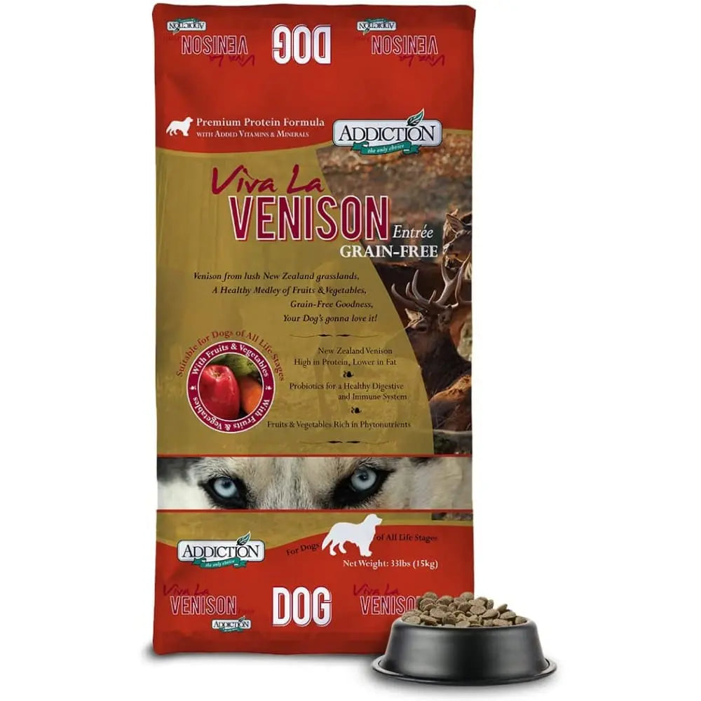 Addiction Viva La Venison Grain Free Dry Dog Food Addiction