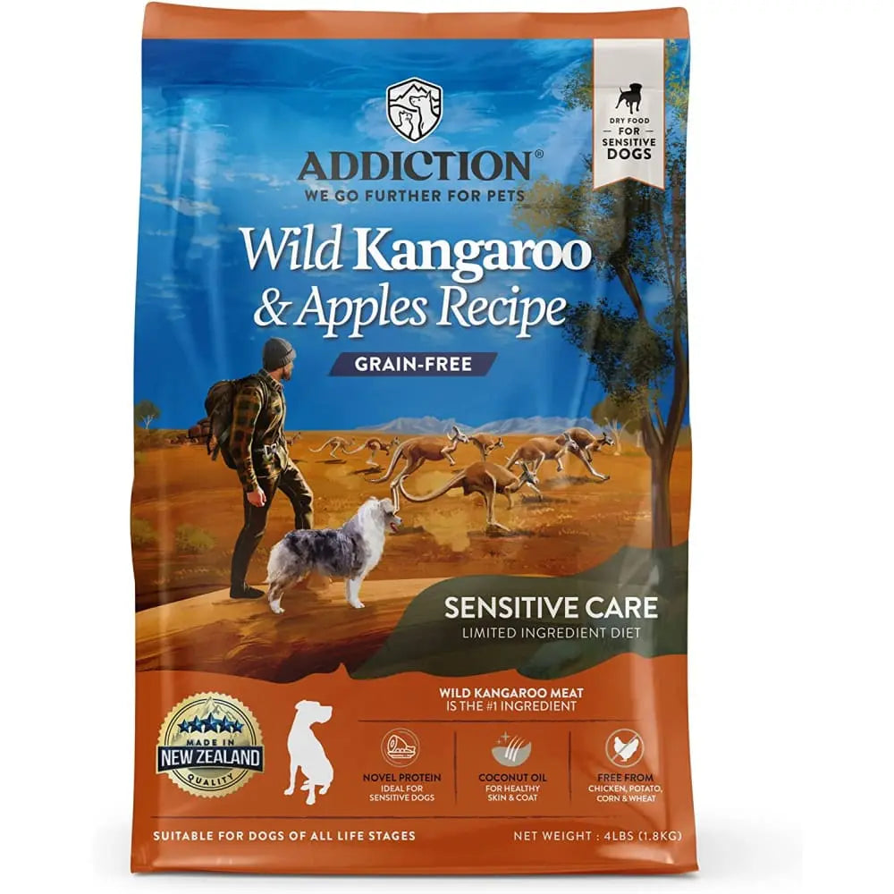 Addiction Wild Kangaroo & Apples Limited Ingredient Premium Protein Dry Dog Food Addiction