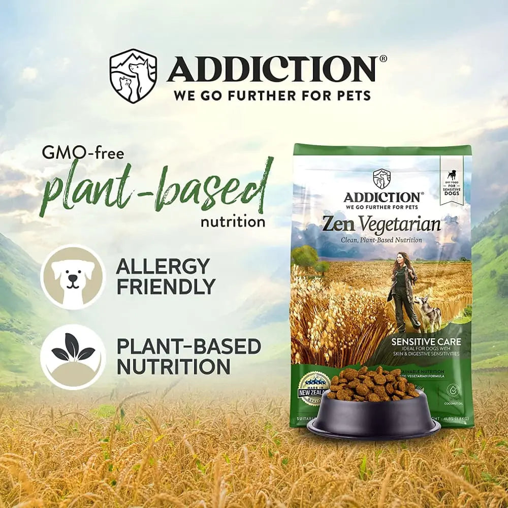 Addiction Zen Vegetarian Grain Free Dry Dog Food Addiction