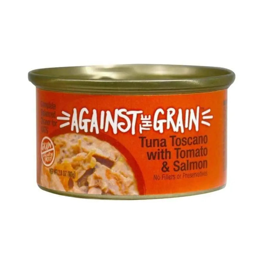 Against the Grain Tuna Toscano With Salmon & Tomato Dinner For Cats 2.8-oz, case of 24 Against the Grain CPD