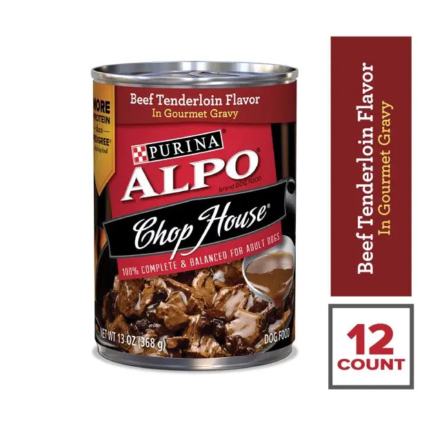 Alpo Chophouse Gourmet Gravy Beef Tenderloin 12 / 13 oz Purina ALPO
