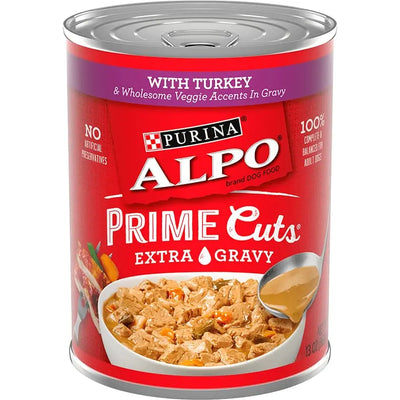 Alpo Prime Cuts Turkey & Vegetable Wet Dog Food 12 / 13 oz Purina ALPO