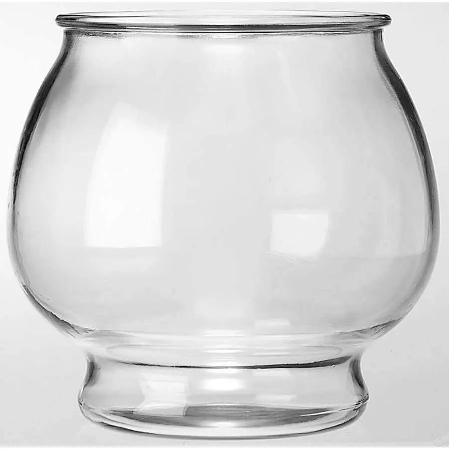 Anchor Hocking Round Glass Footed Fish Bowl Round Footed Clear Anchor Hocking CPD