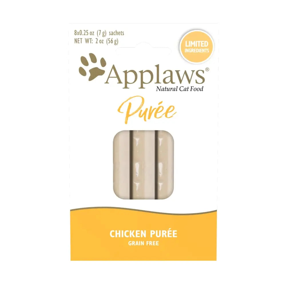 Applaws Natural Cat Treat Chicken Puree 8 x 0.25oz 10/cs Applaws
