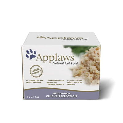 Applaws Natural Wet Cat Food Pot Multipack Chicken Selection 8 x 2.12oz Applaws
