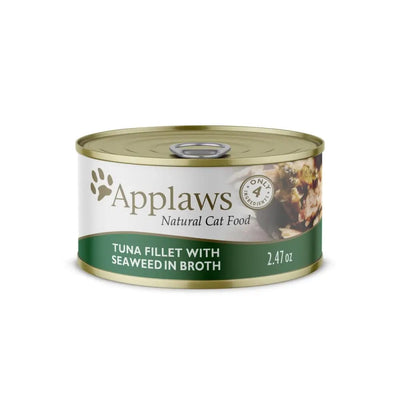 Applaws Natural Wet Cat Food Tuna Fillet with Seaweed in Broth 24/cs Applaws