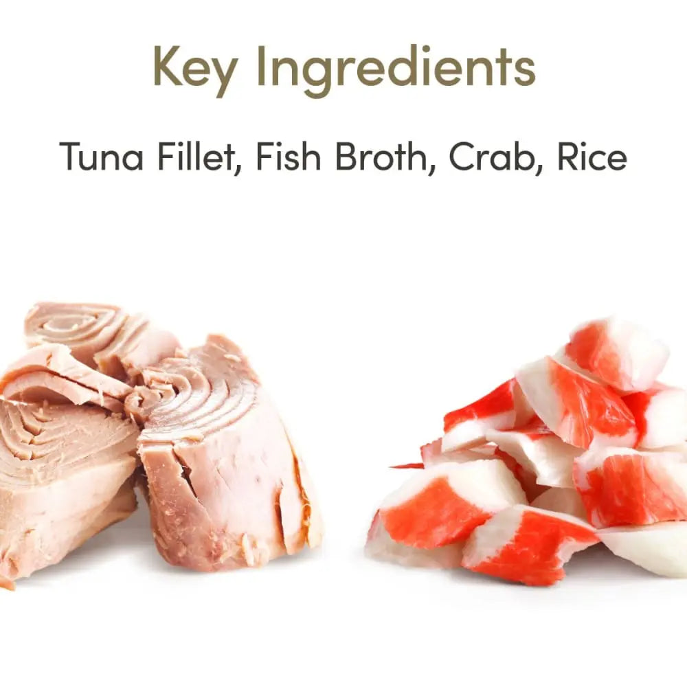 Applaws Natural Wet Tuna Fillet with Crab in Broth 2.12oz Pot 18/cs Applaws