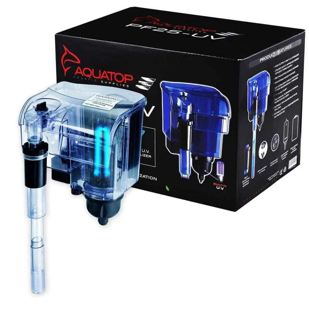 Aquatop® Power Filter 25 Gal Translucent Aqua Blue Color with UV Sterilization Aquatop®
