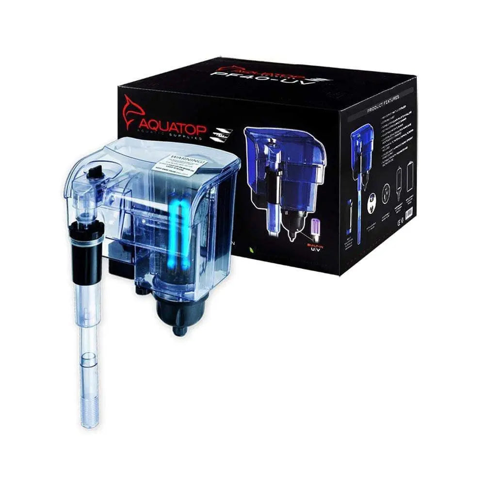 Aquatop® Power Filter 45 Gal Translucent Aqua Blue Color with UV Sterilization Aquatop®