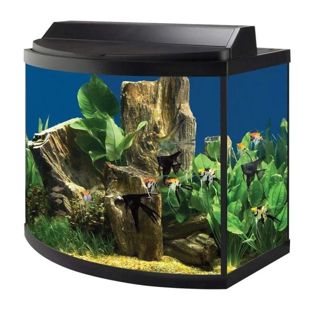 Aqueon Deluxe T-8 Fluorescent Full Aquarium Hood Black Aqueon® CPD