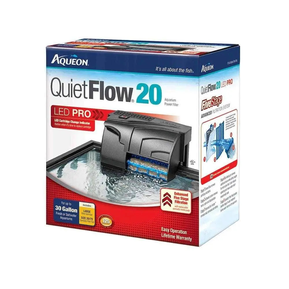 Aqueon® Quietflow LED Pro Aquarium Power Filter Size 20 Aqueon®