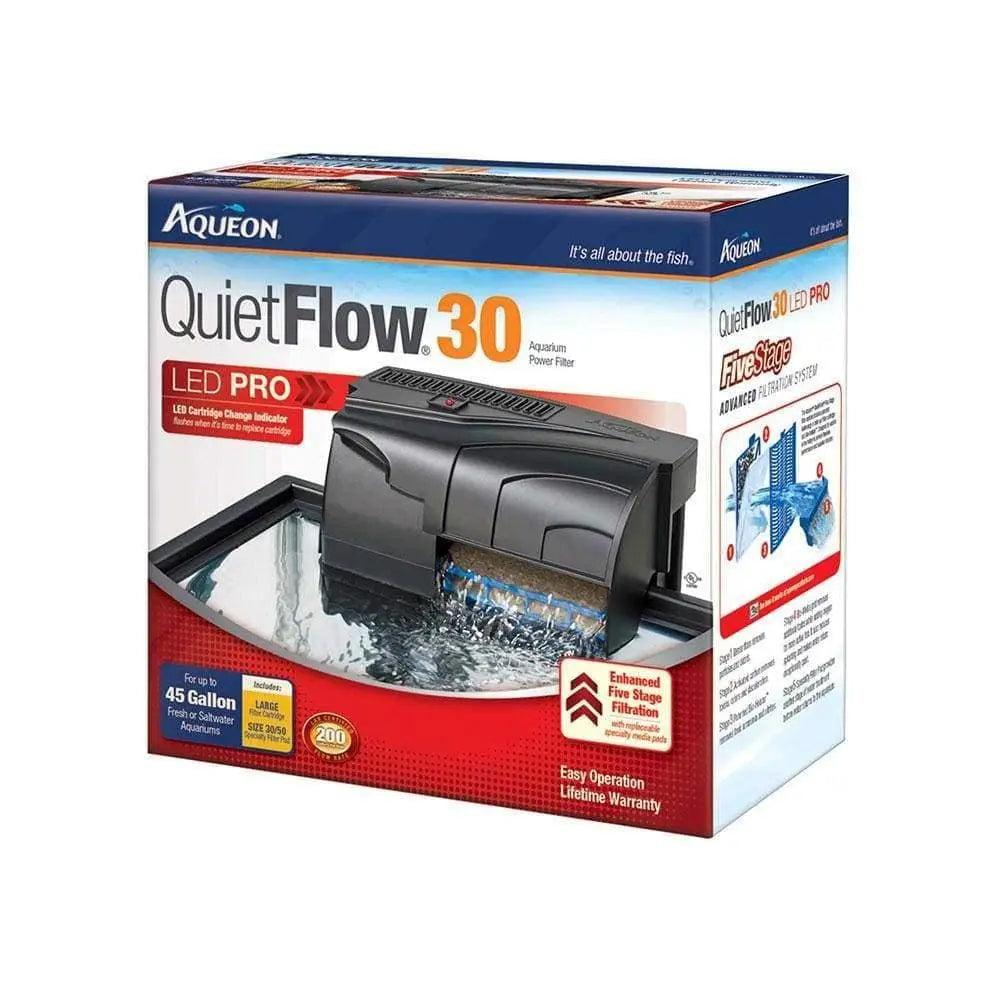 Aqueon® Quietflow LED Pro Aquarium Power Filter Size 30 Aqueon®