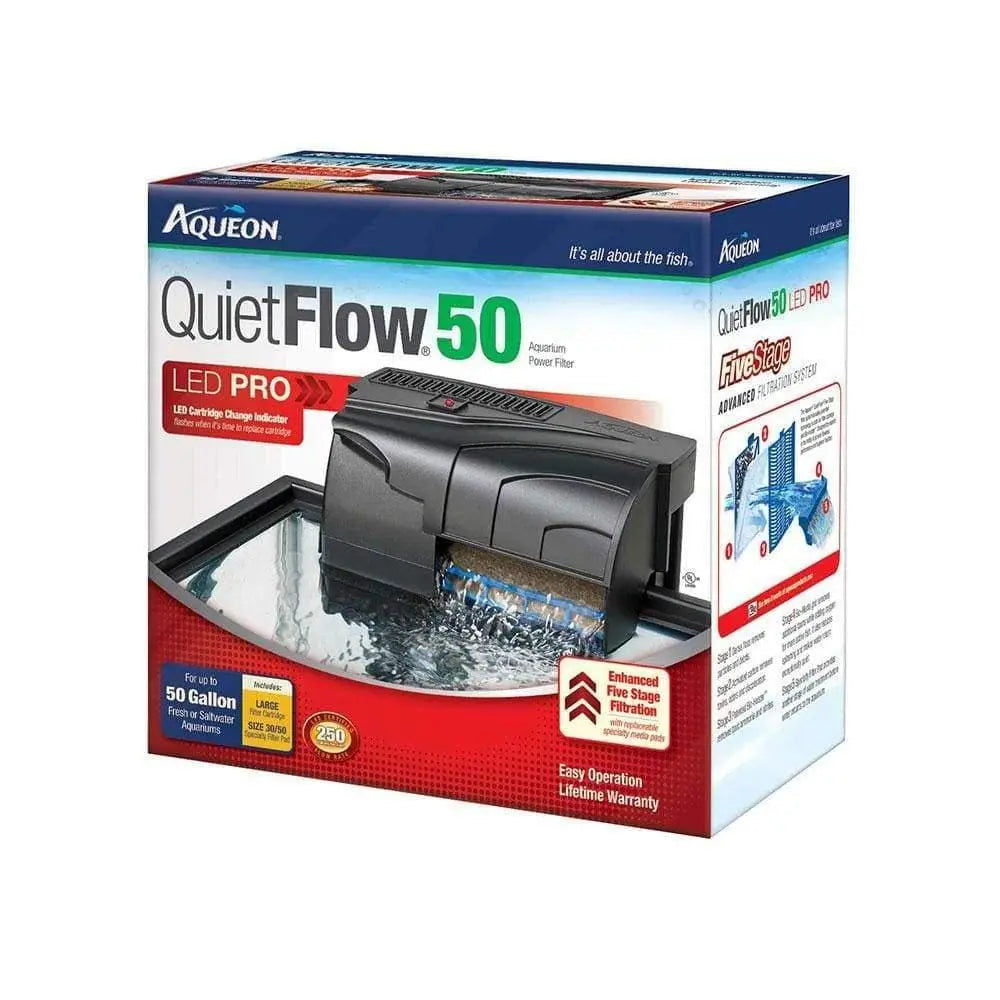 Aqueon® Quietflow LED Pro Aquarium Power Filter Size 50 Aqueon®