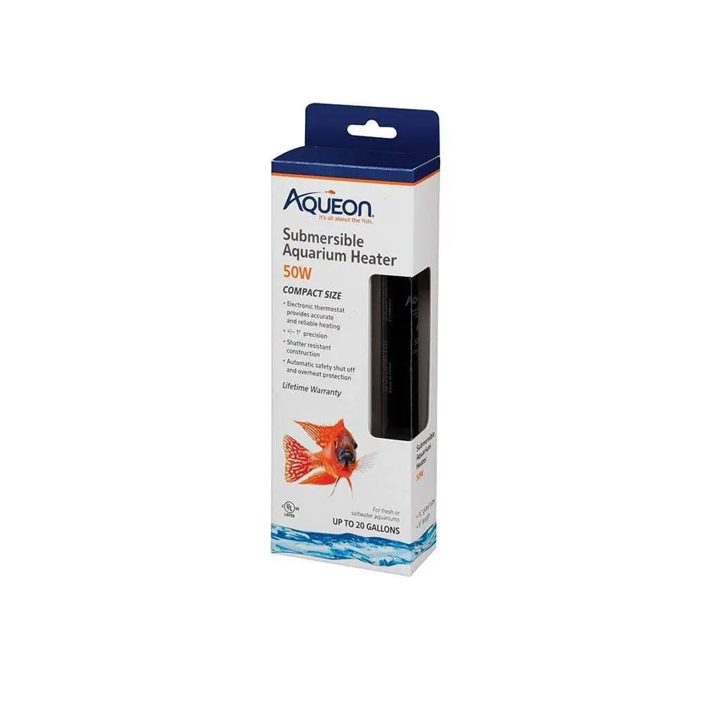 Aqueon® Submersible Glass Heater 50 Watt 3.5 X 1.5 X 10.375 Inch Aqueon®