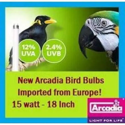 Arcadia Bird Lamp T8 UVB Fluorescent UV Light for Birds Arcadia bird