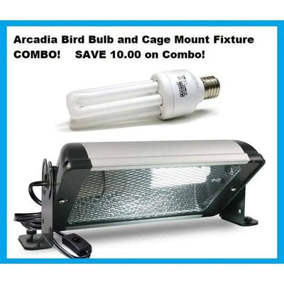 Arcadia Birdcage Light Fixture With Bulb COMBO Bird Light Arcadia