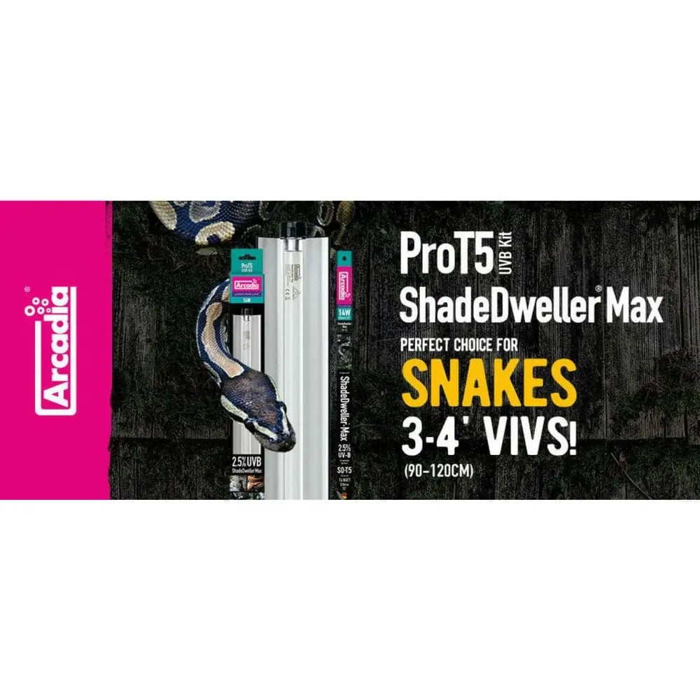 Arcadia Pro T5 ShadeDweller-Max Kit UVB Snake Lamp Arcadia