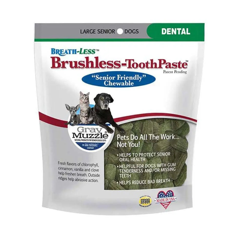 Ark Naturals® Gray Muzzle Brushless Toothpaste Dog Dental Chews Large 7.8 Oz Ark Naturals®