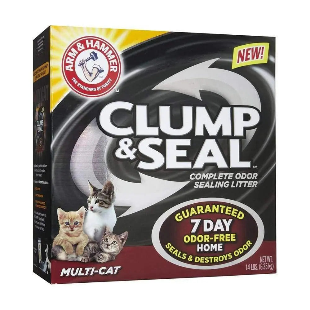 Arm & Hammer™ Clump & Seal™ Complete Odor Sealing Clumping Multi-Cat Litter 14 Lbs Arm & Hammer