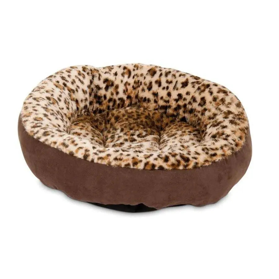 Aspen Round Dog Bed Animal Print 1ea/18 in, One Size Aspen Pet®CPD