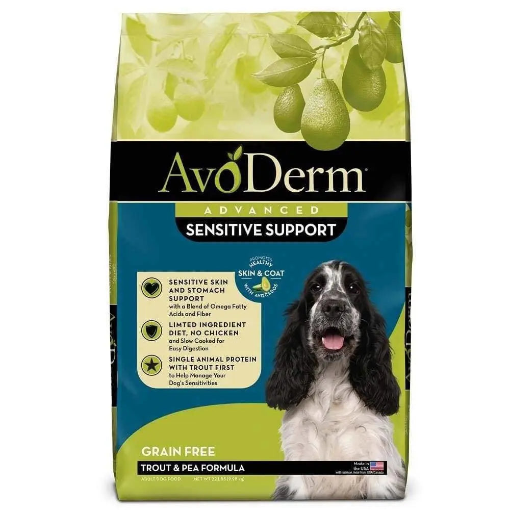 AvoDerm Grain Free LID Revolving Menu Trout & Pea Recipe Dry Dog Food AvoDerm CPD