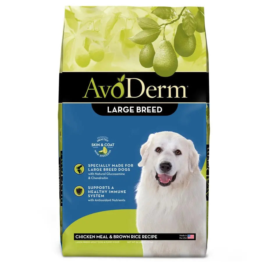 AvoDerm Natural Chicken Meal & Brown Rice Formula Large Breed Dry Dog Food AvoDerm CPD