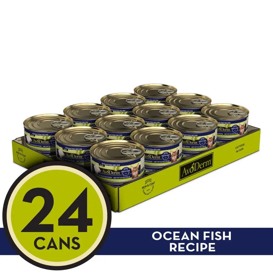 AvoDerm Natural Ocean Fish Formula Wet Cat Food 24ea/5.5 oz AvoDerm CPD
