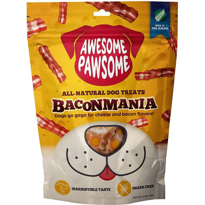 Awesome Pawsome Baconmania Dog Treats 3oz Awesome Pawsome