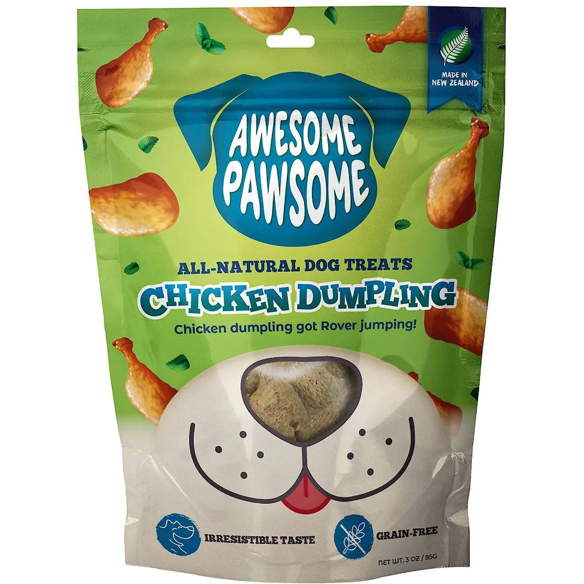 Awesome Pawsome Chicken Dumpling Dog Treats 3oz Awesome Pawsome