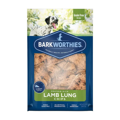 Barkworthies Lamb Lung Chips 12oz Barkworthies