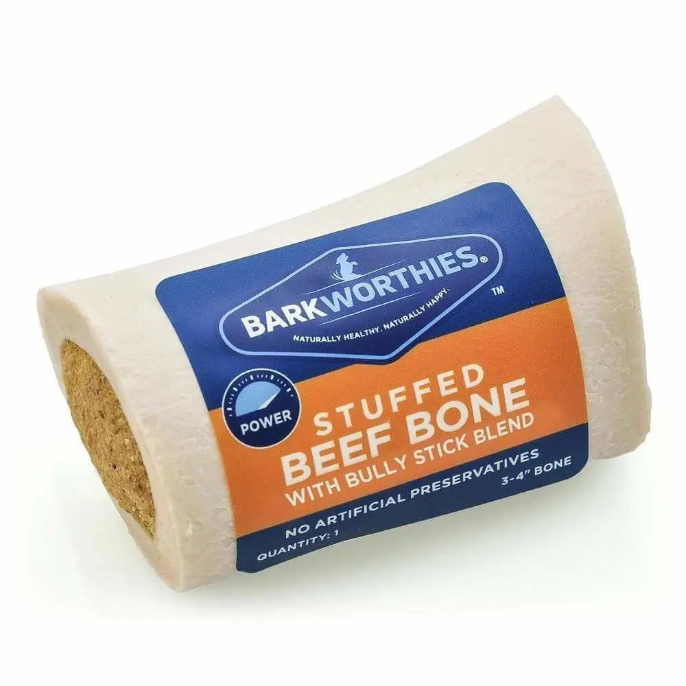Barkworthies Shin Bone Stuffed Dog Healthy Chew Barkworthies