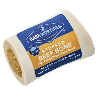 Barkworthies Shin Bone Stuffed Dog Healthy Chew Barkworthies