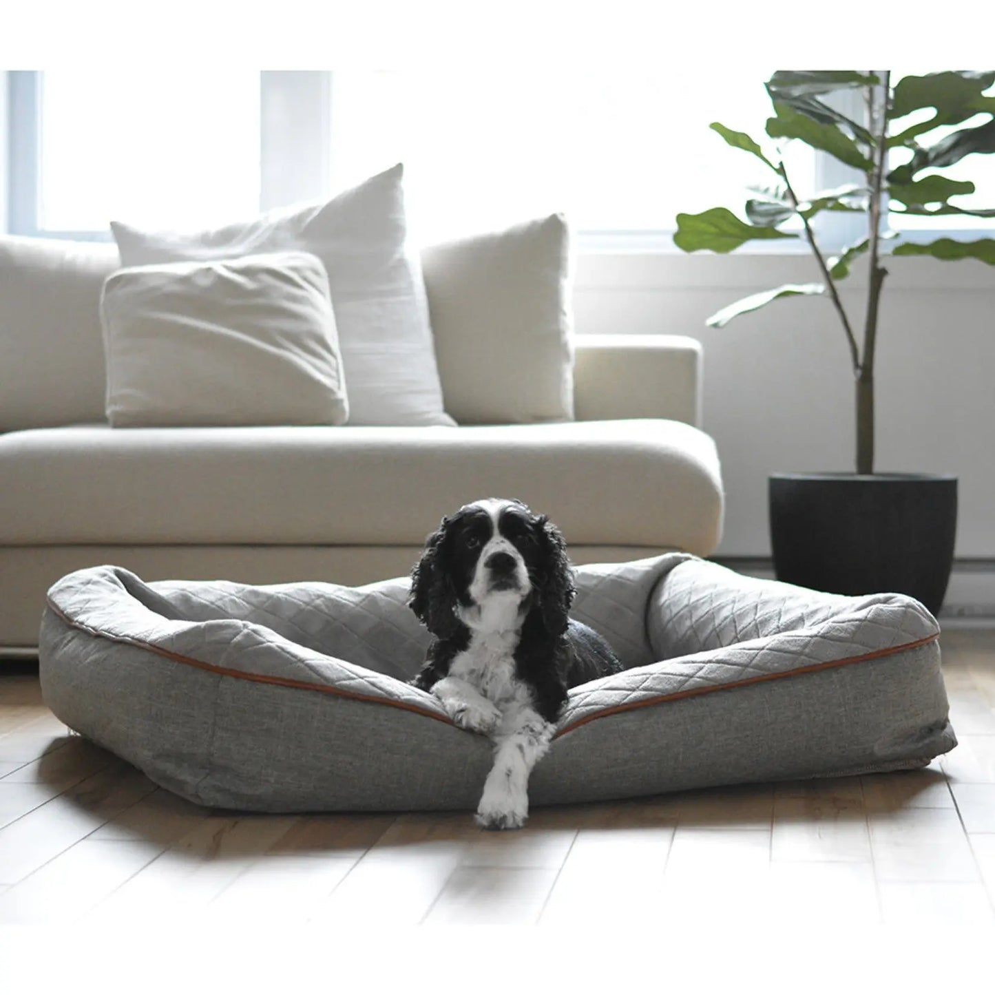 Be One Breed Dark Gray Snuggle Dog Bed, Be One Breed
