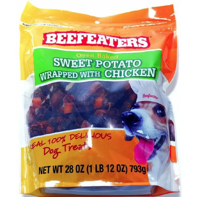 Beafeaters Oven Baked Sweet Potato Wrapped with Chicken Dog Treat Beefeaters LMP