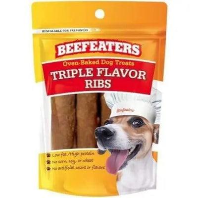 Beafeaters Oven Baked Triple Flavor Ribs Dog Treat Beefeaters LMP