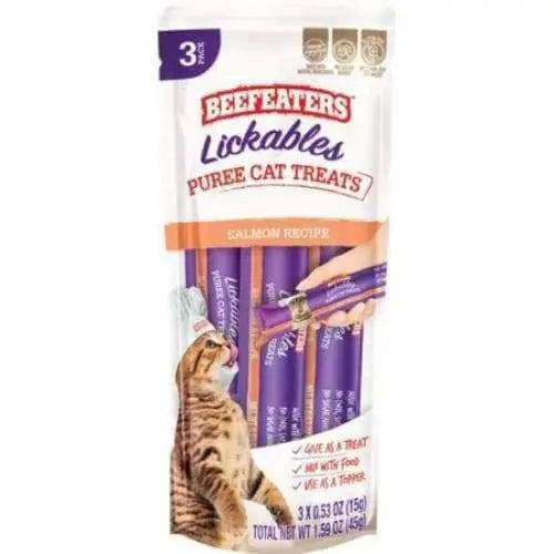 Beefeaters Lickables Salmon Puree Cat Treats Beefeaters LMP