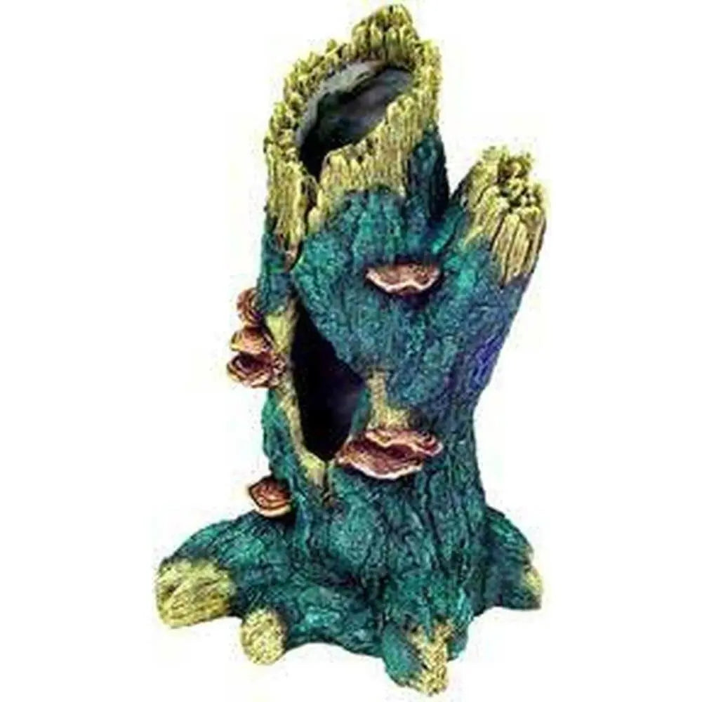 Blue Ribbon Resin Ornament - Jumbo Hollow Tall Tree Trunk Blue Ribbon Pet