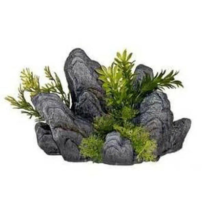 Blue Ribbon Rock Out Cropping With Plants Blue Ribbon Pet