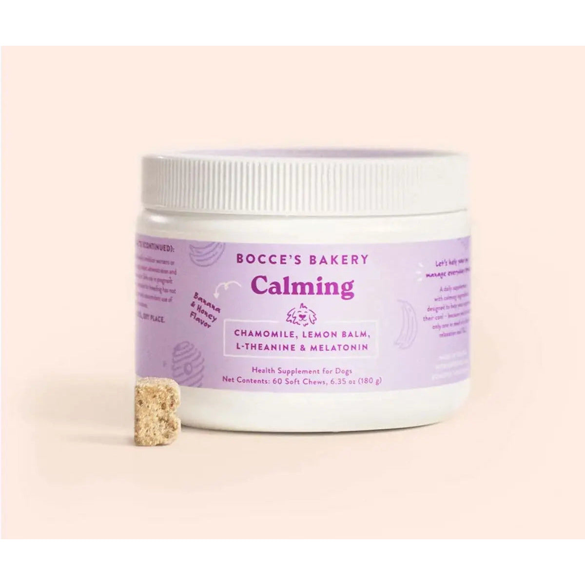 Bocce's Bakery Calming 60 Count Soft Chew Dog Supplements Bocce's Bakery