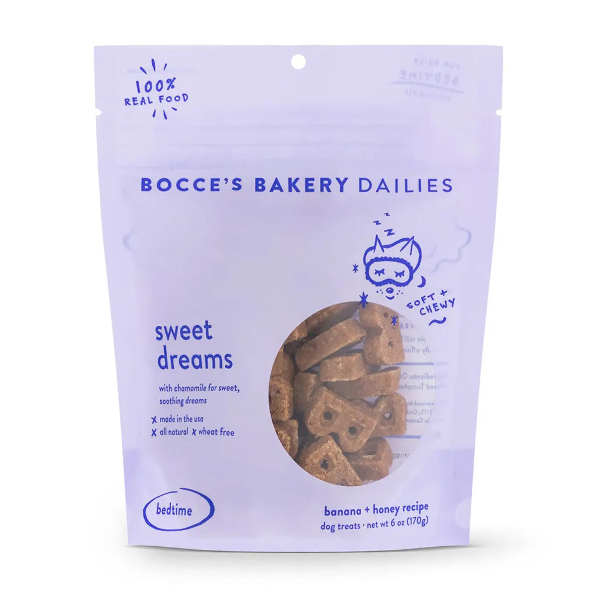 Bocce's Bakery Dailies Sweet Dreams 6oz Soft & Chewy Dog Treats Bocce's Bakery