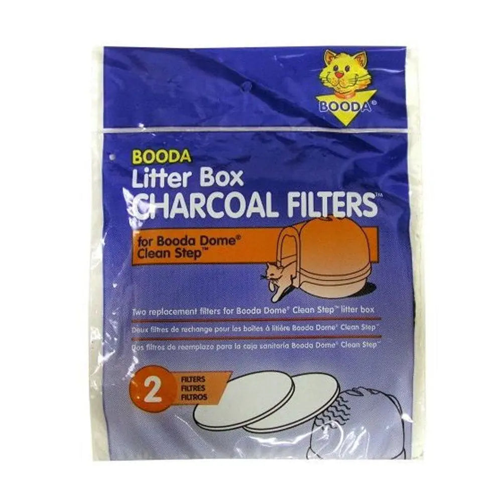 Booda® Cleanstep Litter Dome Filter 7.4 x 0.25 x 9.5 In 2 Pack Black Booda®