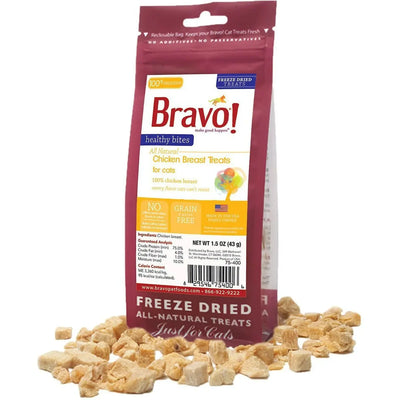 Bravo Healthy Bites Chicken Breast Treats for cats 1.25oz Bravo