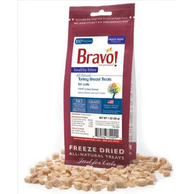 Bravo Healthy Bites Turkey Breast Treats for cats Bravo