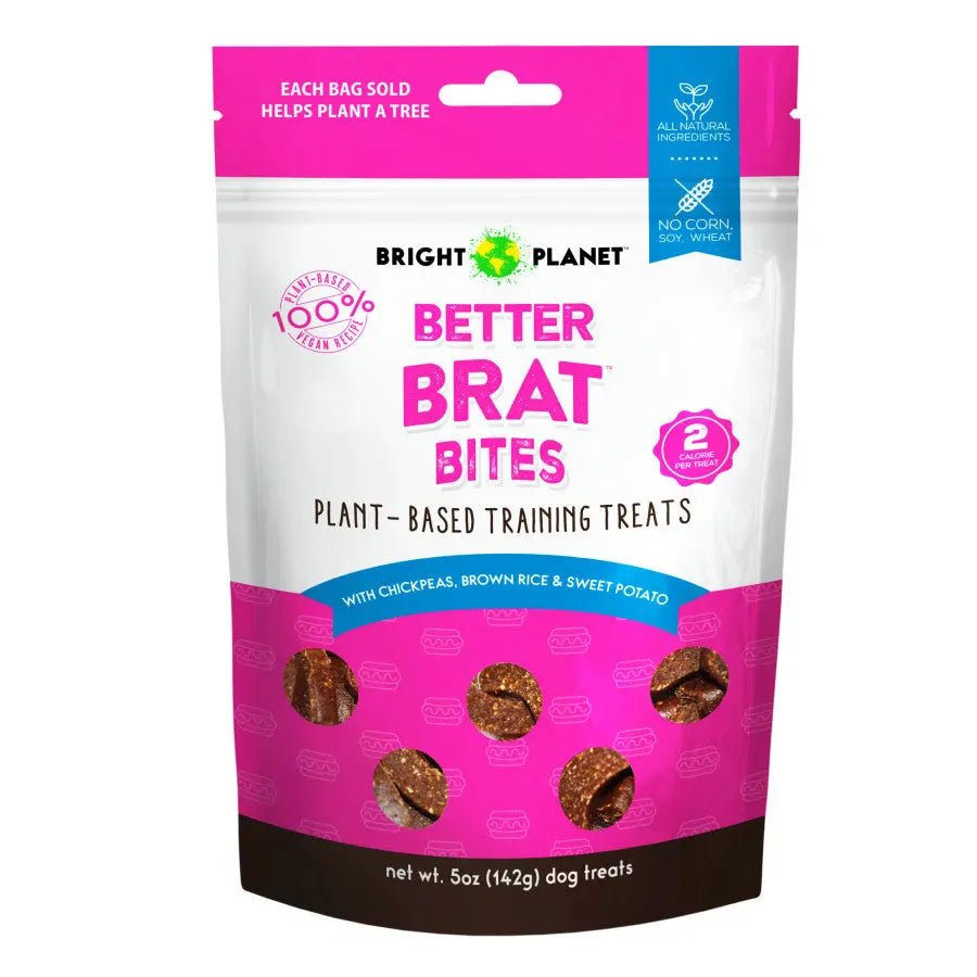 Bright Planet Pet Better Brat Bites Dog Treat 5 oz Bright Planet Pet